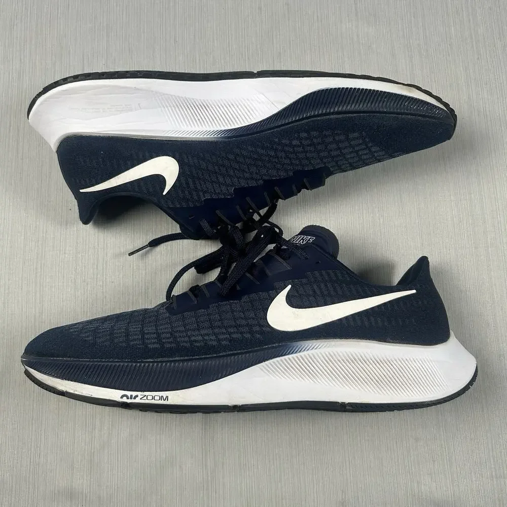 Nike Air Zoom Pegasus 37 Mens Size 14 Navy Blue Running Fitness Shoes CJ0677-401